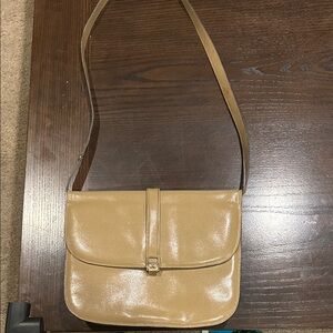 Nina Ricci Tan Leather Crossbody Bag